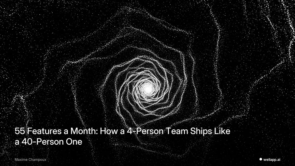55 Features a Month: How a 4-Person Team Ships Like a 40-Person One