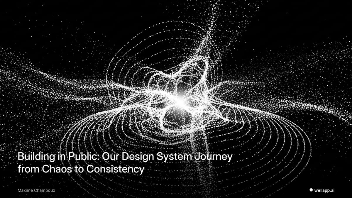 Building in Public: Our Design System Journey from Chaos to Consistency