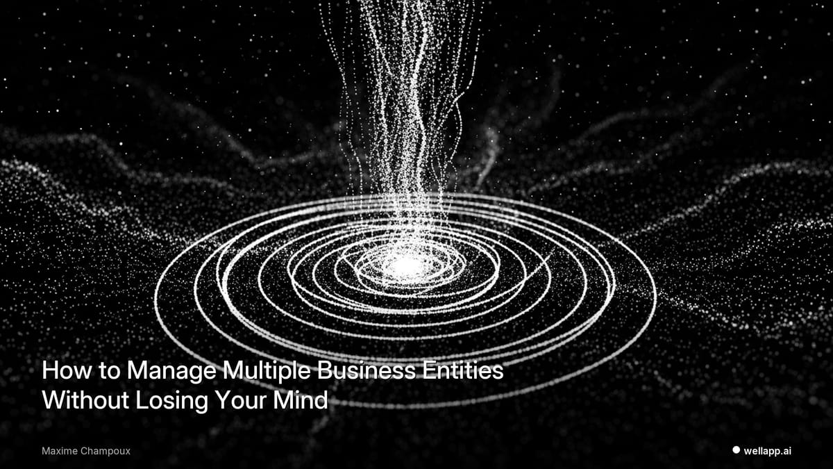 How to Manage Multiple Business Entities Without Losing Your Mind