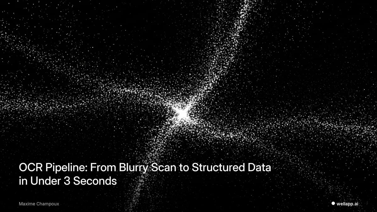 OCR Pipeline: From Blurry Scan to Structured Data in Under 3 Seconds