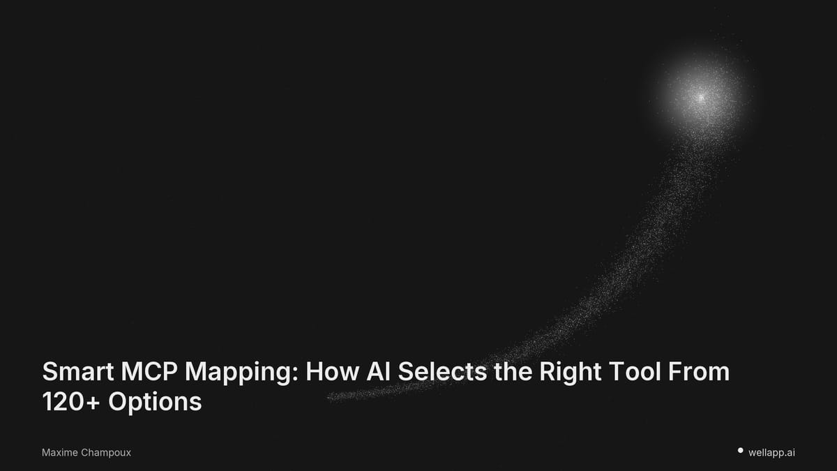 Smart MCP Mapping: How AI Selects the Right Tool From 120+ Options