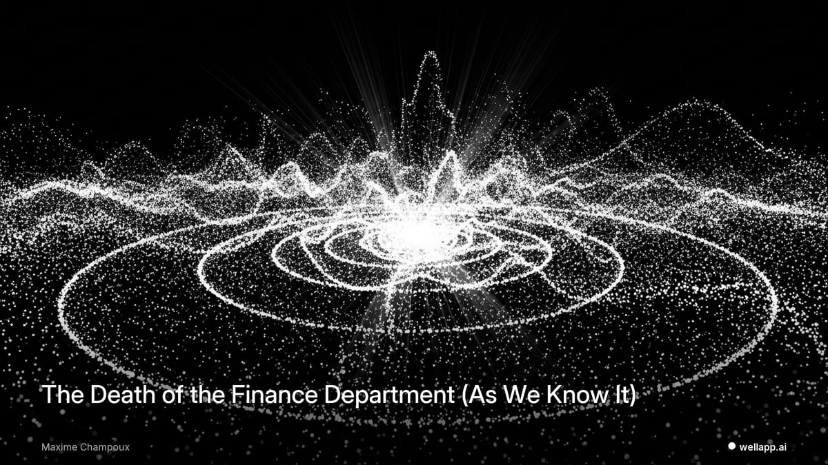 The Death of the Finance Department (As We Know It)