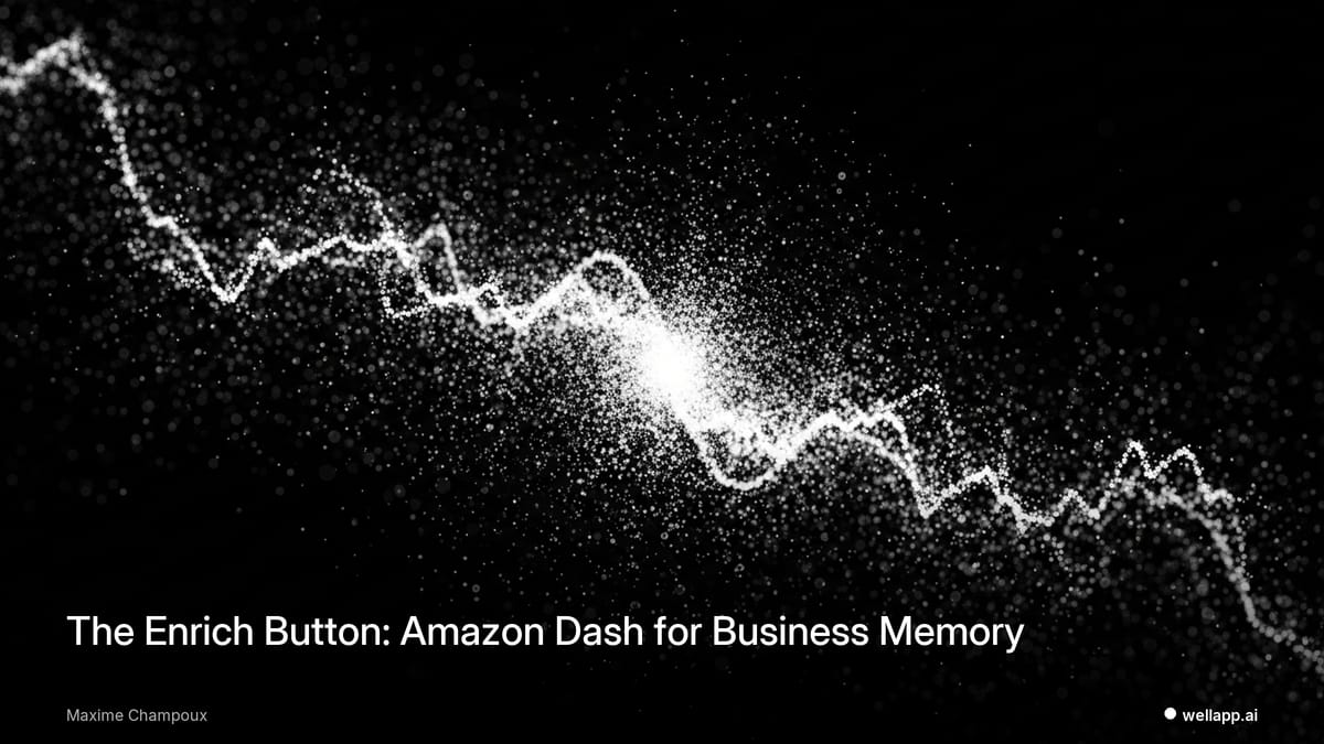 The Enrich Button: Amazon Dash for Business Memory