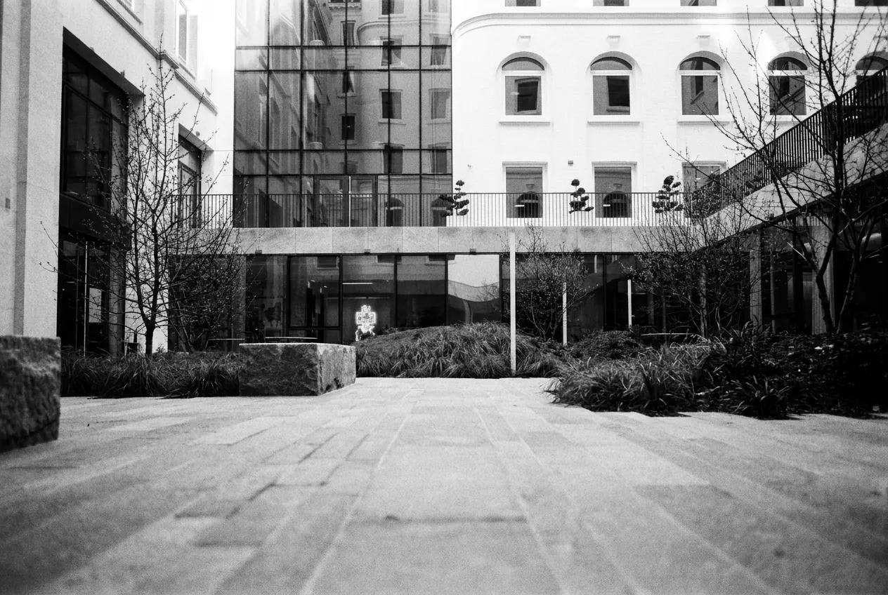 The office courtyard