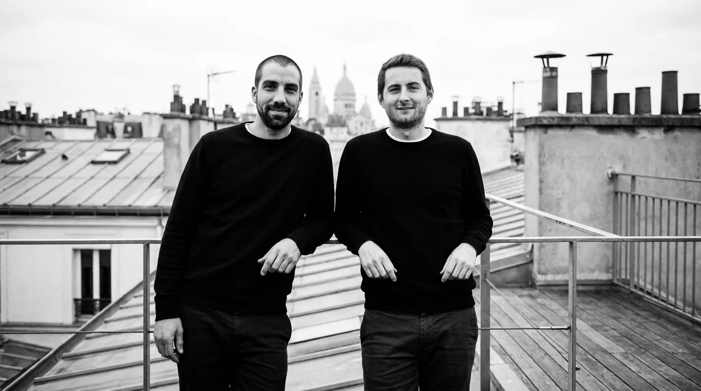 Maxime Champoux and Bastien Blanc, office rooftop