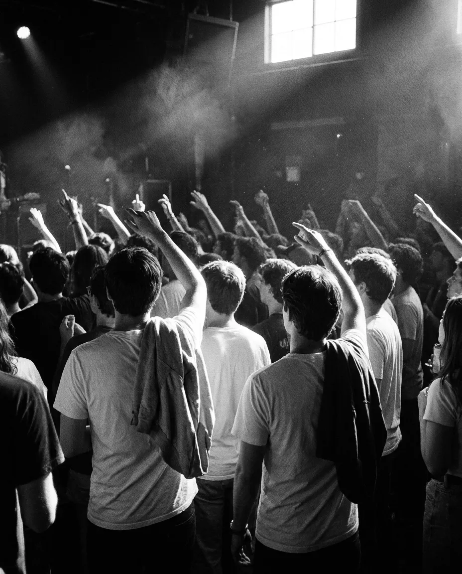 Foule du Troubadour de dos, bras levés, Los Angeles, Mer 30 sept. 2026