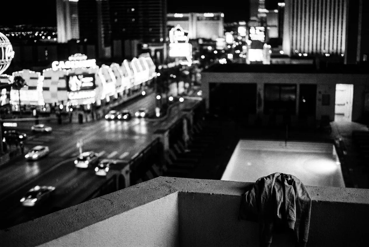 Le Strip de Las Vegas depuis le toit de l'hôtel, Las Vegas, Dim 4 oct. 2026